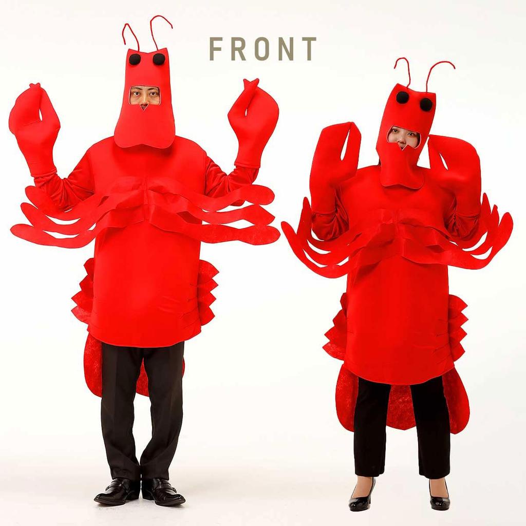 Halloween Funny Mascot Lobster Shrimp Costume [monoii] Cosplay, Costume,