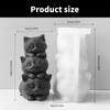 Multipurpose Cats Candle Stand Sturdy Silicone Plaster Mold for Elegant Home Decoration Wedding and Festive Occasions