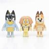 12pcs Set Bluey Family And Friends Action Figures PVC Toys for Kids Gift