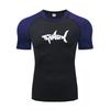 New Trendy  Print Compression Shirt Men's Running T-Shirt Gym Sports Quick-Drying Shirt Outdoor Cycling Jogging Training Top 849