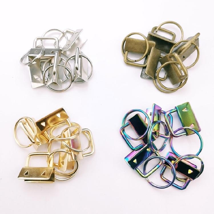 20Pcs Key Fob Hardware, 1 Inch Keychain Key Fob Hardware for Wristlet Keychain