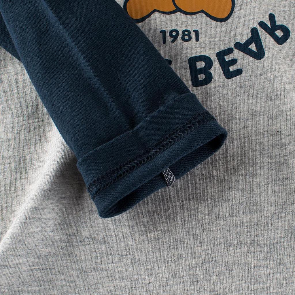 27kids Herbst 2024 Bär Langarm-T-Shirt für Kinder