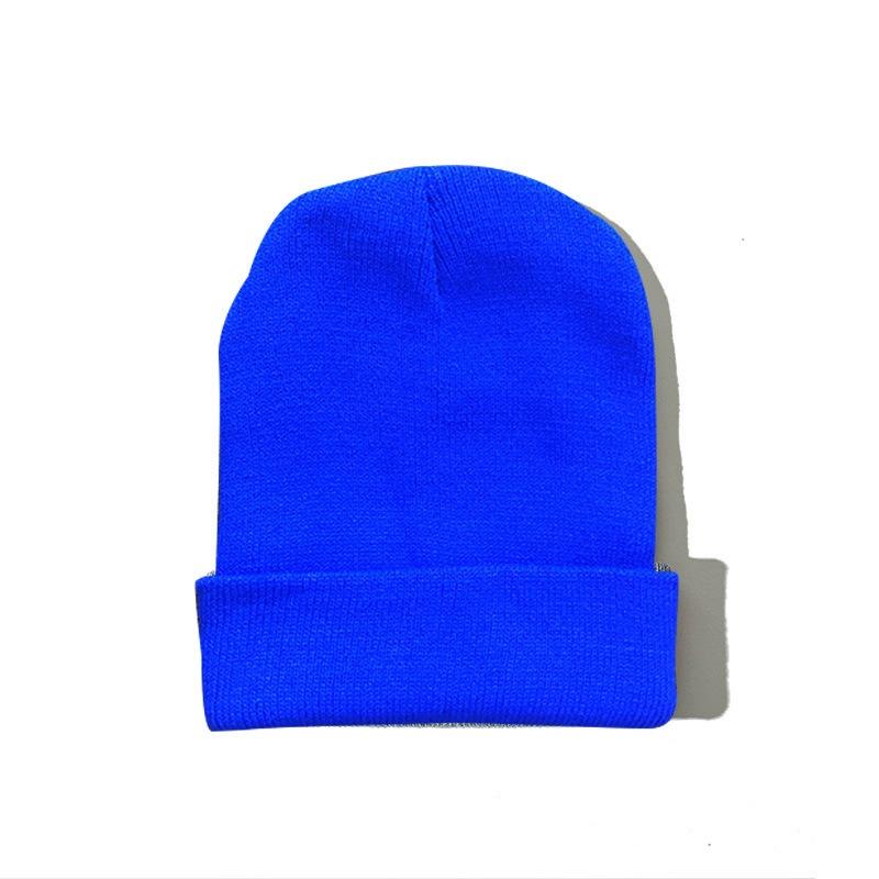 Gram Solid Color O Knitted Hat Autumn and Winter Cold Hat Warm Hat Women's Versatile Pullover Hat