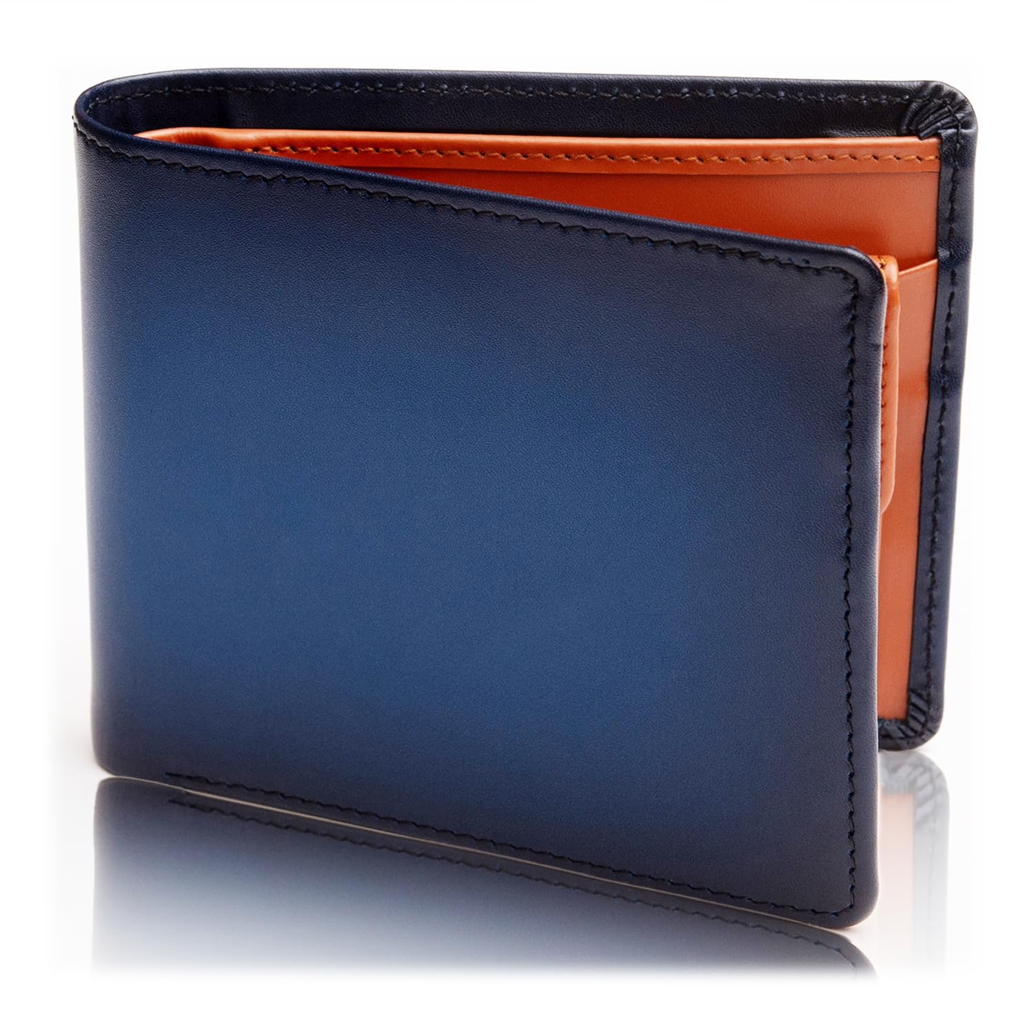 

Bifold Wallet in Tokoro Setagaya Bifold Antique Leather Bifold Wallet 10 Men s [Posted George s Base] NVY-CML