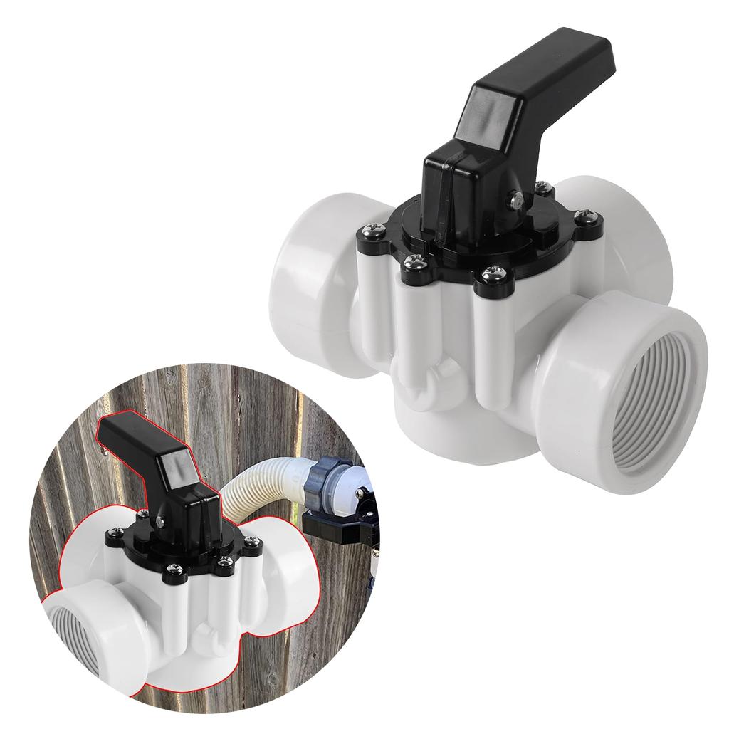 Efficient 3 Way Pool Valves Pool Diverter Valves Pool Management Kit Threaded Pool Replacement Valves for Pools and Spas