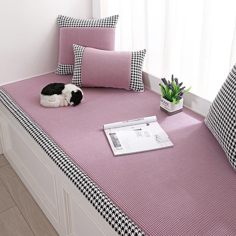 Window Cushion Ledge Cushion Nordic Style Four Seasons Universal Non-Slip Balcony Cushion Blanket