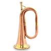 Solid Copper Brass Bugle To Play Decorative Musical Instrument Classic Style Gift Bugle with Mouthpiece for School Band Cavalry Beginner
