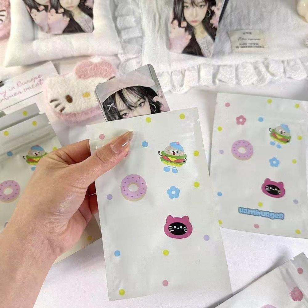 50Pcs/Pack Reusable Biscuit Packaging Bag Cartoon Design Gift Pouch  Package Supplies