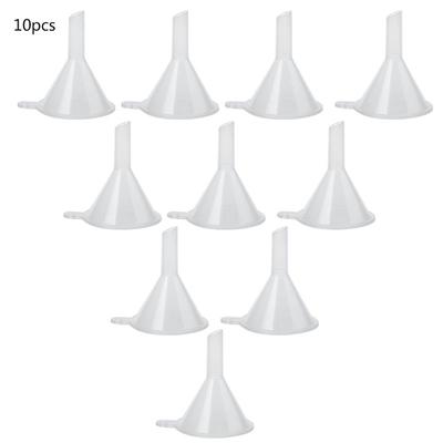 10Pcs Plastic Small Funnels For Perfume Liquid Essential Oil Filling Empty Bottle Packing Tool