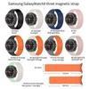 Magnetische Lusband voor Samsung Galaxy Watch 8/8 Classic Sport Siliconen Vervangingspolsband 46mm 40mm 44mm Geen Kieren Horlogeband
