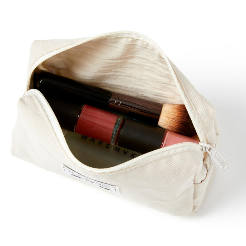 Cotton Label Pouch Ivory (37003378)