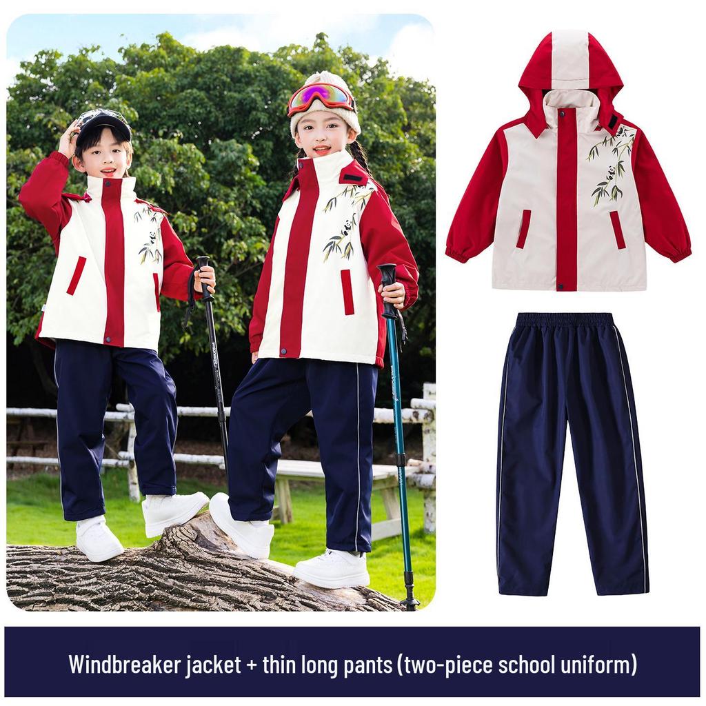 Children's Spring & Autumn Sports Uniform Set: Baseball-Style Performance Costume for Primary School & Kindergarten.