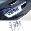 Rifoda Toyota C-HR Window Switch Panel Frame Matte Silver Protective Cover ABS Material Right Handle 4P