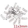 100 pcs Stainless Steel Tail Chain Tags for DIY Jewelry, 10-20g Pendant Accessories