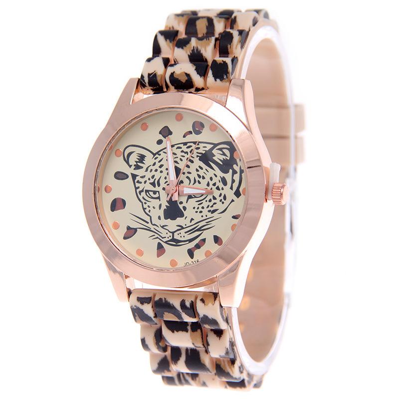 Eday Fashion Leopard Geneva Watch Classic Steel Belt Luxury Men's Business Hand Trend Watch