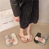 Design Sense Flip-flops Female Summer New Models Go Out Fashionable Sweet Fairy Vacation Wind Thick Bottom Non-slip Toe Drag