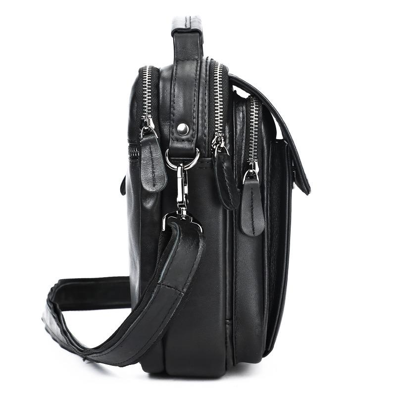 Geantă de umăr pentru bărbați Geantă pentru bărbați din piele naturală premium Geantă de afaceri pentru bărbați din piele de vacă cu strat superior