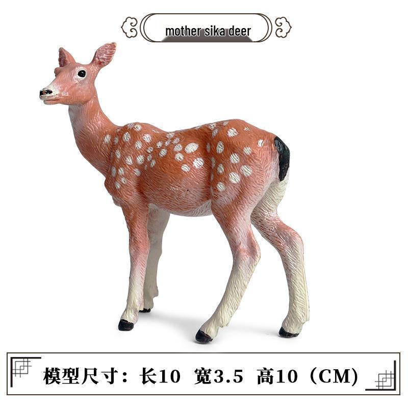 Wildlife Simulation Model: Tiger, Lion, Panda, Elephant, Rhinoceros, Kangaroo, Leopard, Horse, Sheep Toy Set