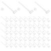  100 Pcs Windmill Accessories Pinwheels Diy Craft Bulk Spinner Replacement Pole Stick Plastic