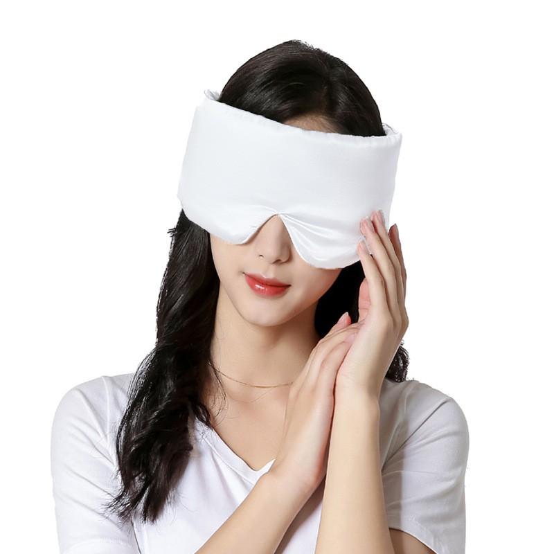 Silk Sleep Eye Mask Travel Night Rest Full Coverage Light Blocking Non-Pressure Comfort Fit