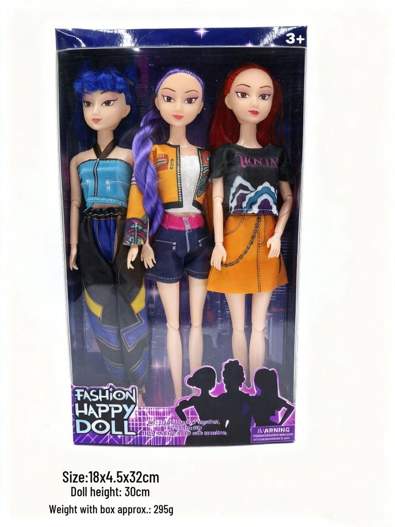 KPOP Demon Hunter Girl & Boy Group Animated Dolls with Theme Song & Colorful Lights