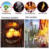 100 Pack Realistic and Bright Flickering Battery Operated Flameless LED Tea Lights Candles, Tealights Electric Fake Candles for Halloween Christmas W