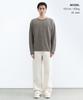 MUSINSA STANDARD [Victoria Wool] Minimal Ribbed Crew Neck Knit [Taupe]