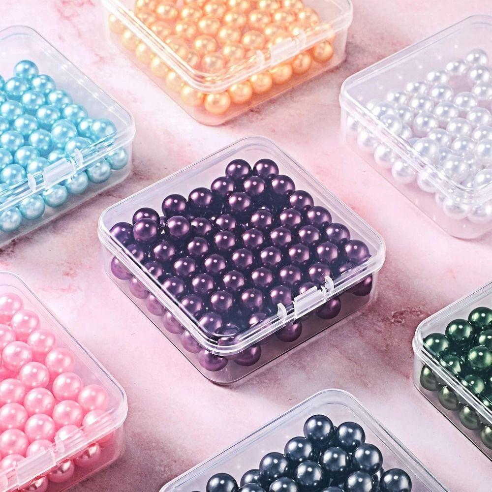 Plastic Jewelry Storage Case Multiple Grid Necklace Storage Container  Painting Accessories