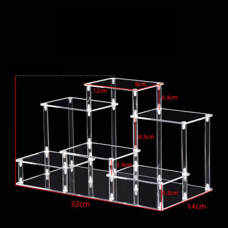 

6-Tier Acrylic Display Stand for Funko Figures Cupcake Dessert, Perfume Organizers Storage,Desktop Display Riser for Decoration