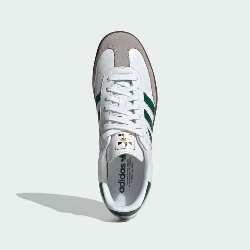 JH8797 Adidas Originals Samba OG Cloud White Collegiate Green Clear Granite (Men