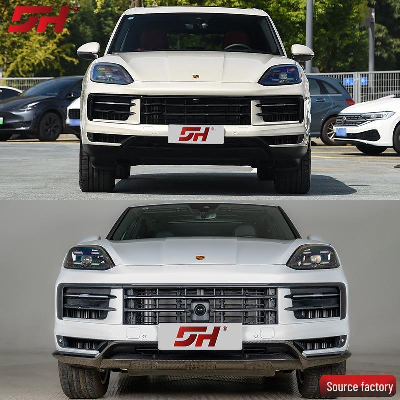 Premium Dry Carbon OE GT Front Lip for Porsche Cayenne 9Y0.2, Easy Installation