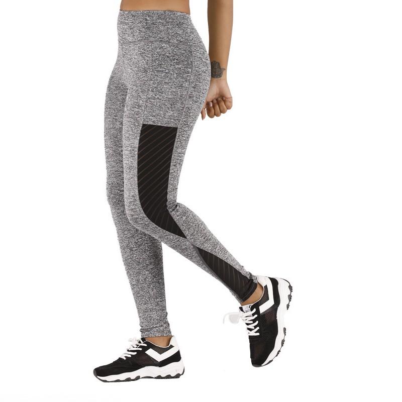 Fashion Women's Hip Lift Grenadine Leggings Fitness Sports Running Yoga Pants