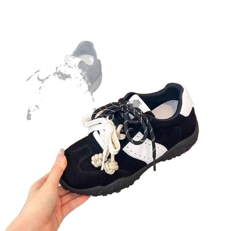 Popular height increase 5cm German training shoes women's 2025 autumn new versatile sports leisure sports board shoes retro single shoes