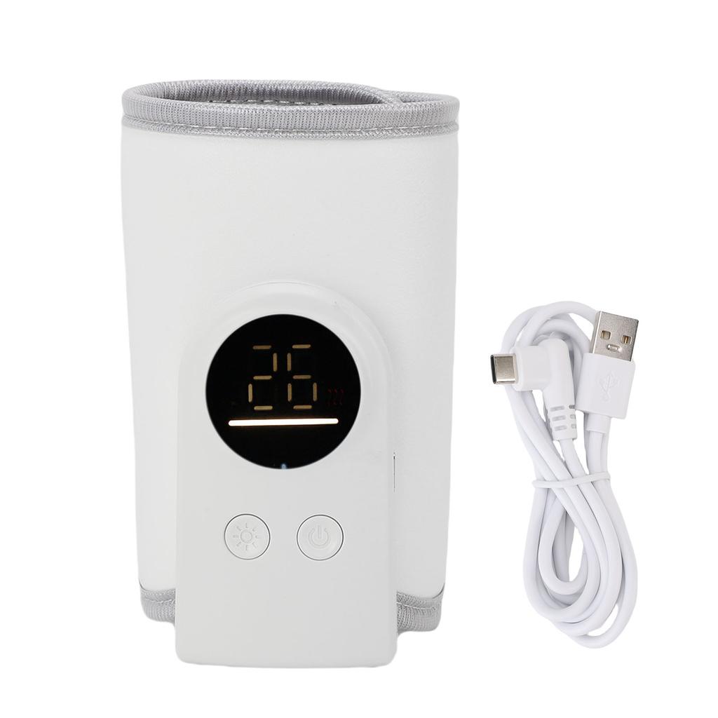Portable Bottle Warmer Baby USB Powered Adjustable Constant Temperature 18W Fast Heating Universal for Travel Type 1