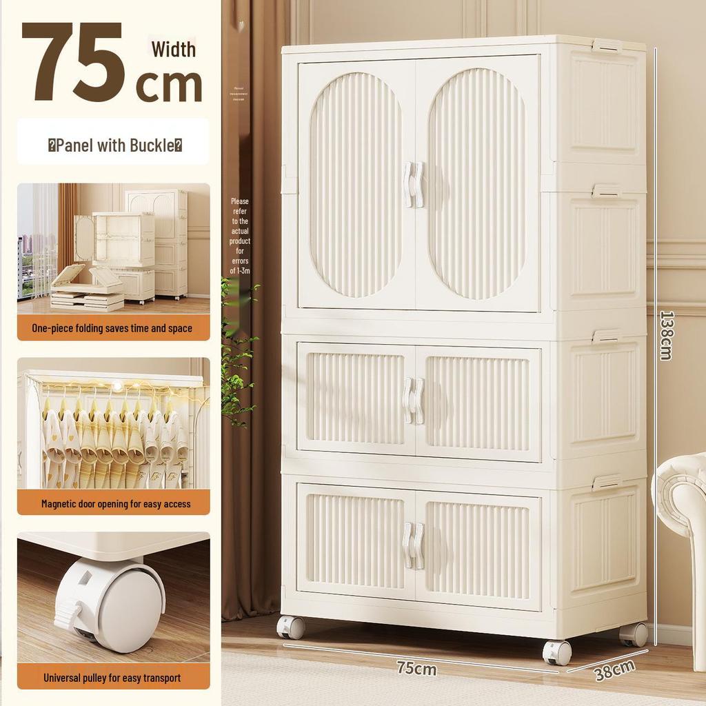 Foldable Plastic Wardrobe & Organizer for Baby and Children's Clothes