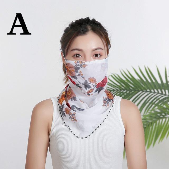Summer Sunscreen Mask and Scarf UV Protection Sun Protection Neck Mask Summer Riding Scarves Veil Ch