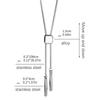 Bolo Tie for Male Western Cowboy Necktie with Small Cube Pendant Decorative