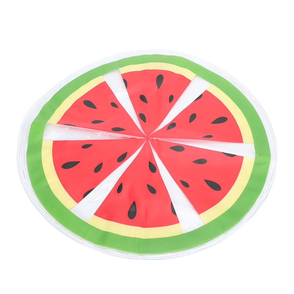 Pet Ice Pad PVC Fruit Pattern Round Cooler Mat Water Cooling Cushion Summer Cats Dogs SeatWatermelon