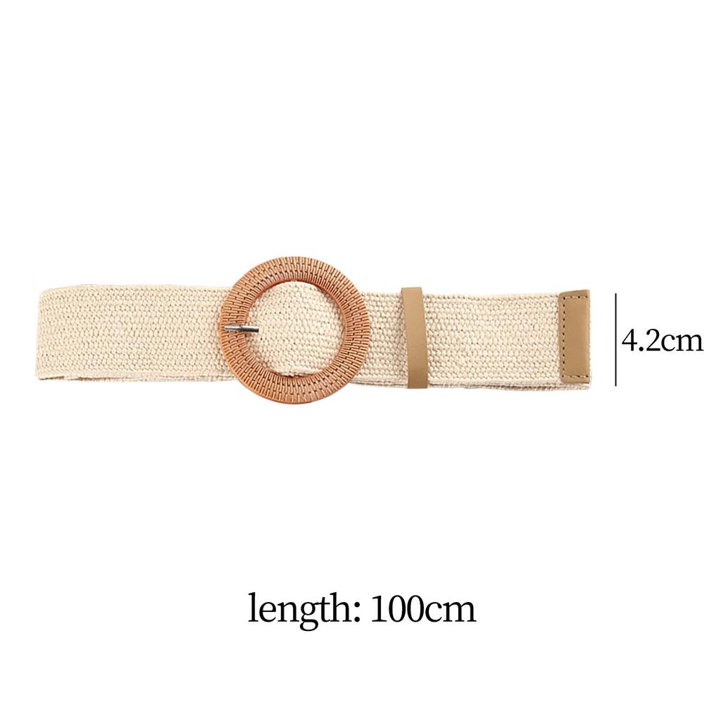 Straw Woven Belt Waist Dress Band Women Waist Belt Casual Boho Waistband Belt