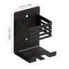1pc Wall-Mounted Toothbrush Holder & Storage Box - Stainless Hygienic Bathroom with Space-Saving Vertical Design, Suitable for Toothbrushes,Toothpaste