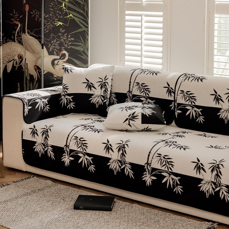 

New Chinese Chenille Sofa Cushion Universal In All Seasons New Sofa Seat Cushion Leather Sofa Special Sofa Cover 90*70cm