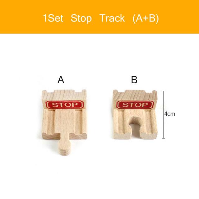Tutti i Tipi di Giocattoli per Ferrovie su Binari di Legno Accessori per Binari del Treno in Legno di Faggio adatti per Binari di Marca Giocattoli Educativi per Bambini