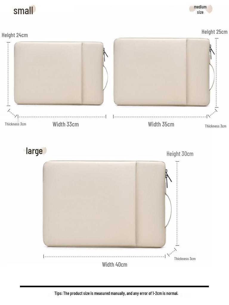 MacBook ve Lenovo Y9000 için Depreme Dayanıklı Kadife Astarlı Dizüstü Bilgisayar Çantası