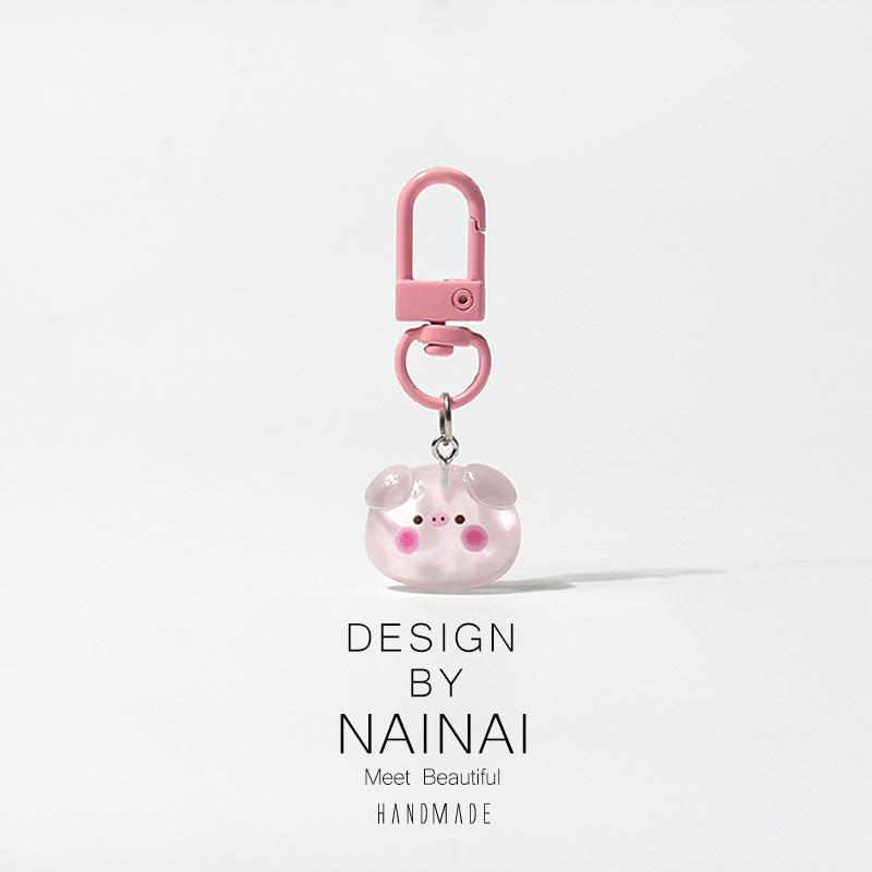 Милый мультяшный брелок-подвеска в виде свинки - Универсальный шарм для сумки