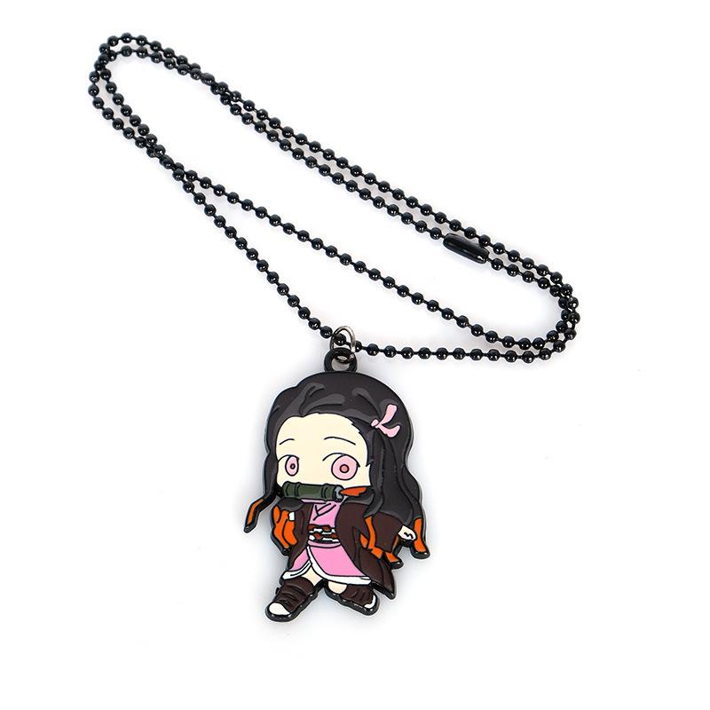 Demon Slayer Tanjiro, Sabito & Makomo Masks Keychain, Rabbit Necklace, Muzan