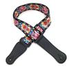 Ethnic Style Polyester Guitar Strap - Folk Classical Design, Widened Shoulder for Electric and Bass Guitars.