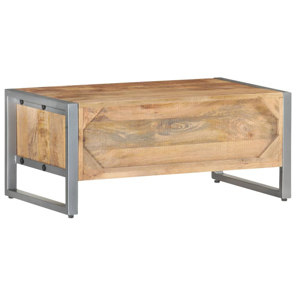 Coffee Table 95 x 50 x 40 cm Rough Mango Wood