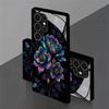 Holographic Lotus Pattern 2D Phone Case for Samsung S26 S25 S24 S23 S22 S21 S20 A56 A36 A16 - Glass Protective Cover