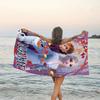 1pc Frozen12 Beach Towel with Custom Name, Beach/Swimming/Bath/Picnic/Camping Towel, Suitable for Seaside Beaches
