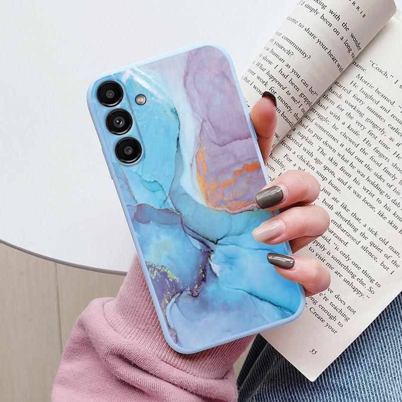 Case For Samsung A54 5G Back Cover Protective Silicone Funda Fashion Marble Stone Texture Coque For Galaxy A56 A16 A26 A36 A17